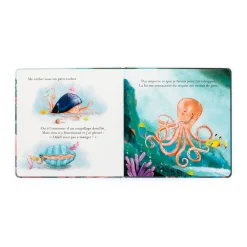 Jellycat Odell, La Petite Pieuvre Courageuse Livre